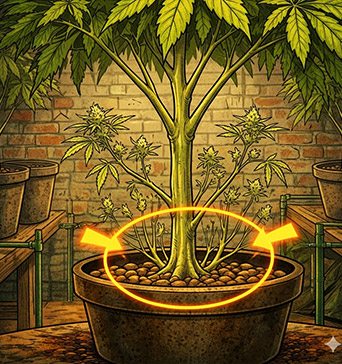 Full plant with highlighted top